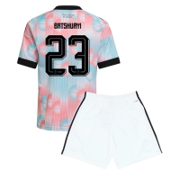 Camiseta Bélgica Michy Batshuayi #23 Segunda Equipación Replica Mundial 2026 para niños mangas cortas (+ Pantalones cortos)